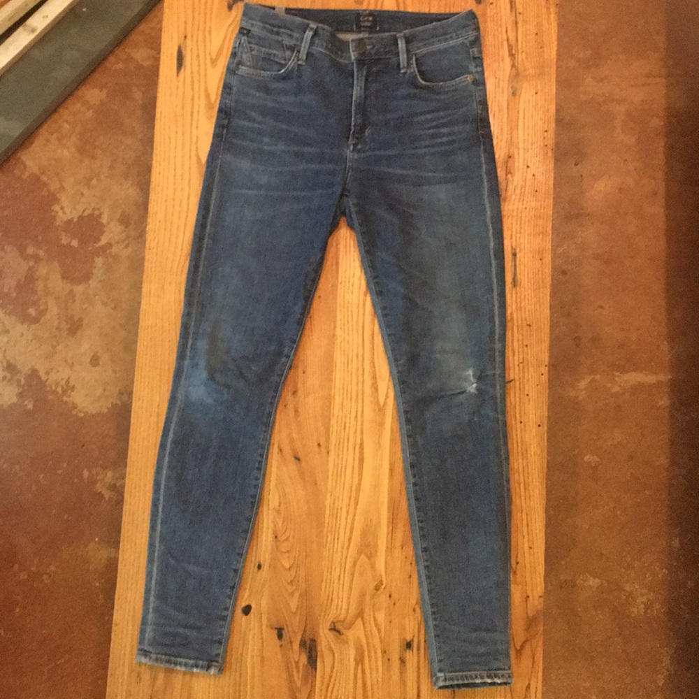 Citizens of Humanity high rise skinny jeans.